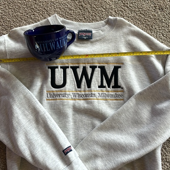 Jansport heavy weight sweatshirt UWMilwaukee + XLarge bowl Campus Store Lot - Picture 6 of 16